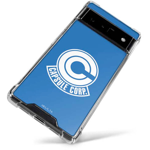 Dragon Ball Z Capsule Corp Google Pixel 6 Clear Case