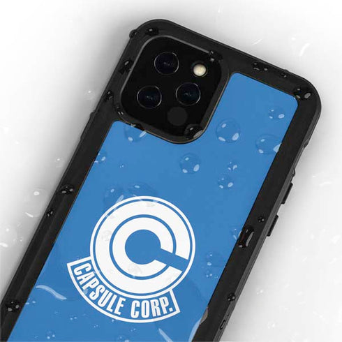 Dragon Ball Z Capsule Corp iPhone 12 Pro Waterproof Case