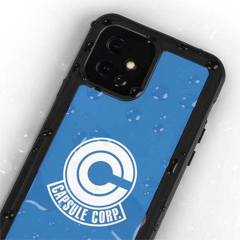 Dragon Ball Z Capsule Corp iPhone 12 Waterproof Case