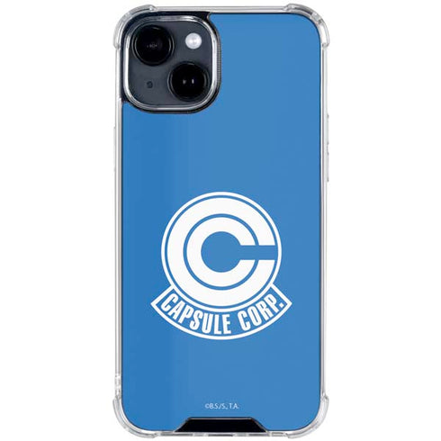 Dragon Ball Z Capsule Corp iPhone 14 Plus Clear Case