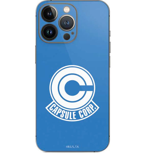 Dragon Ball Z Capsule Corp iPhone 14 Pro Skin