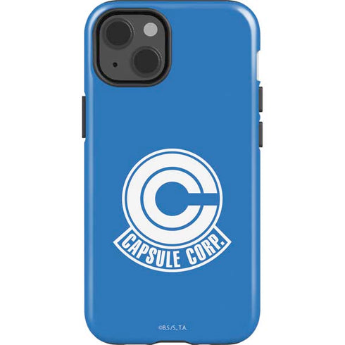 Dragon Ball Z Capsule Corp iPhone 15 Plus Impact Case