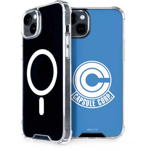 Dragon Ball Z Capsule Corp iPhone 15 Plus MagSafe Case
