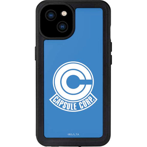 Dragon Ball Z Capsule Corp iPhone 15 Plus Waterproof Case
