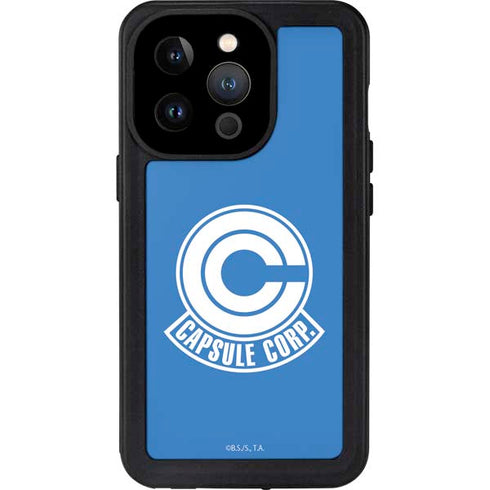 Dragon Ball Z Capsule Corp iPhone 15 Pro Waterproof Case