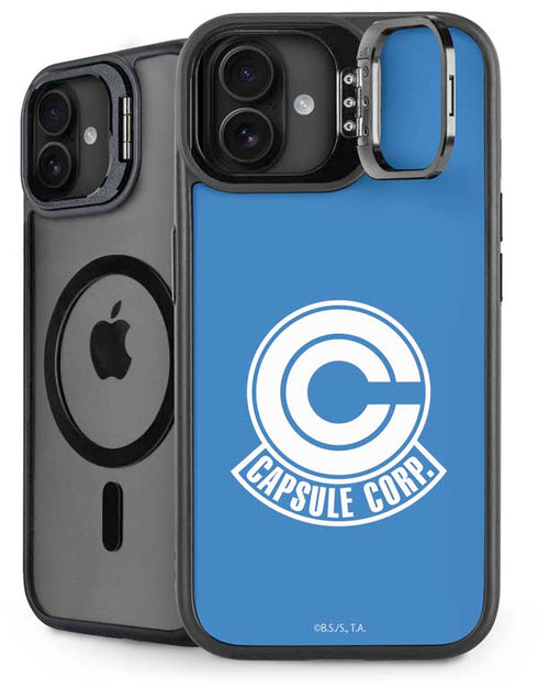 Dragon Ball Z Capsule Corp iPhone 16 Kickstand Case