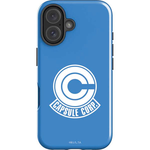 Dragon Ball Z Capsule Corp iPhone 16 Plus Impact Case
