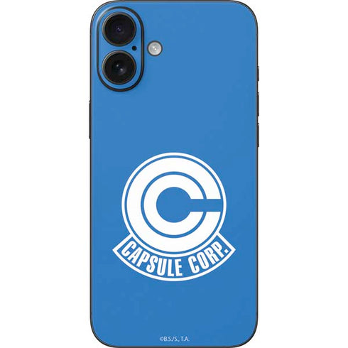 Dragon Ball Z Capsule Corp iPhone 16 Plus Skin
