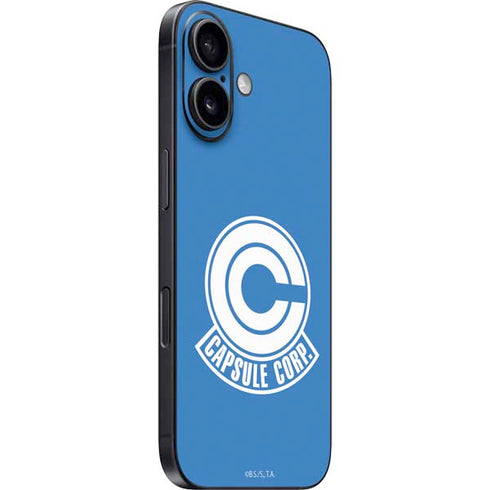Dragon Ball Z Capsule Corp iPhone 16 Plus Skin
