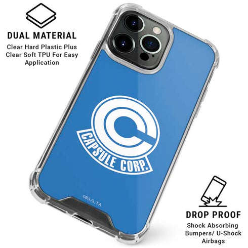 Dragon Ball Z Capsule Corp iPhone 16 Pro Clear Case