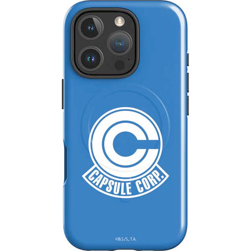 Dragon Ball Z Capsule Corp iPhone 16 Pro Magsafe Impact Case