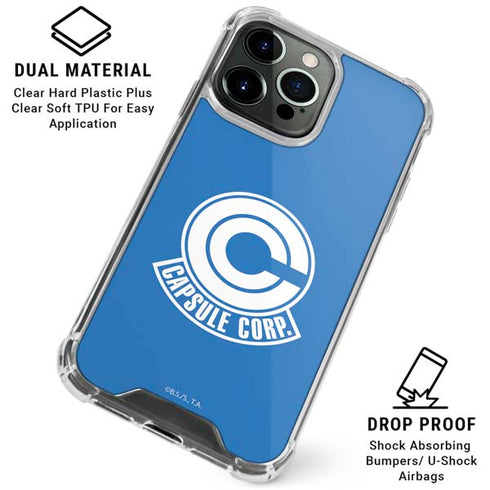 Dragon Ball Z Capsule Corp iPhone 16 Pro Max Clear Case
