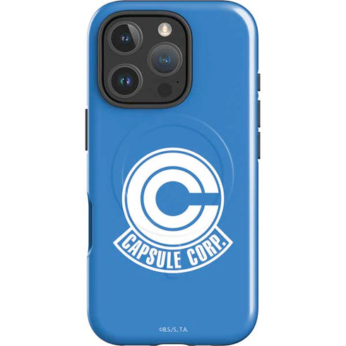 Dragon Ball Z Capsule Corp iPhone 16 Pro Max Magsafe Impact Case