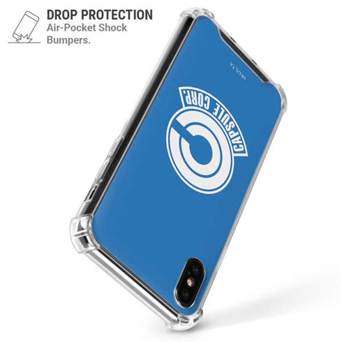 Dragon Ball Z Capsule Corp iPhone XS Max Clear Case