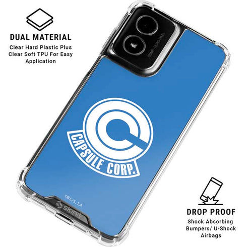 Dragon Ball Z Capsule Corp Moto G Power 5G (2024) Clear Case