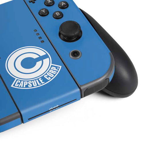 Dragon Ball Z Capsule Corp Nintendo Switch Bundle Skin
