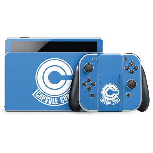 Dragon Ball Z Capsule Corp Nintendo Switch OLED (2021) Skin
