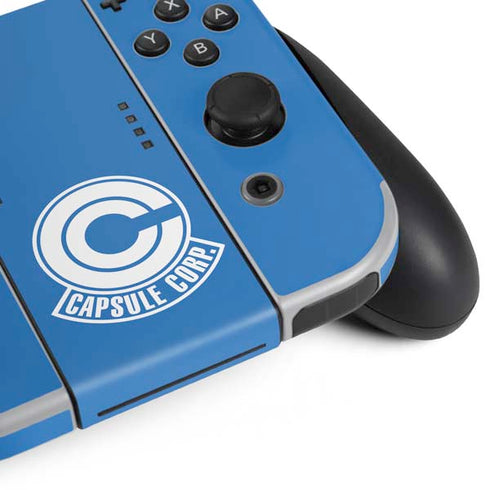 Dragon Ball Z Capsule Corp Nintendo Switch OLED (2021) Skin