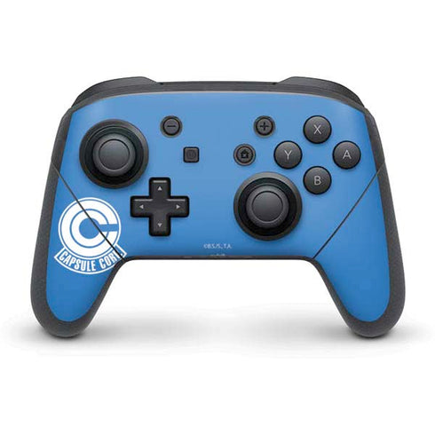 Dragon Ball Z Capsule Corp Nintendo Switch Pro Controller Skin
