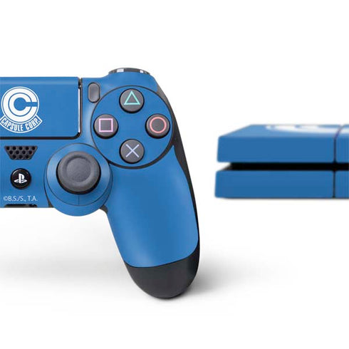 Dragon Ball Z Capsule Corp PS4 Console and Controller Bundle Skin