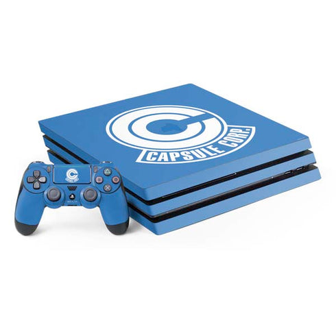 Dragon Ball Z Capsule Corp PS4 Pro Bundle Skin
