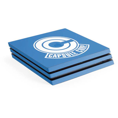 Dragon Ball Z Capsule Corp PS4 Pro Console Skin