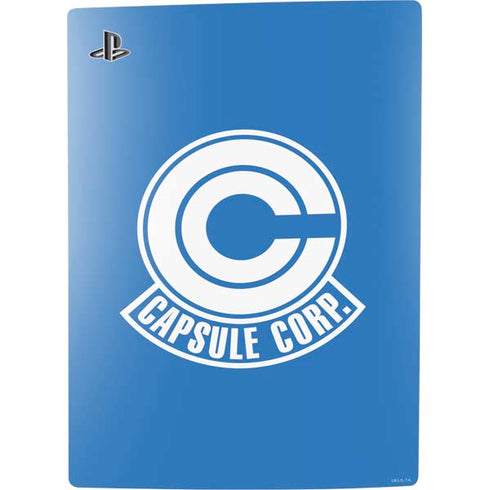 Dragon Ball Z Capsule Corp PS5 Console Skin