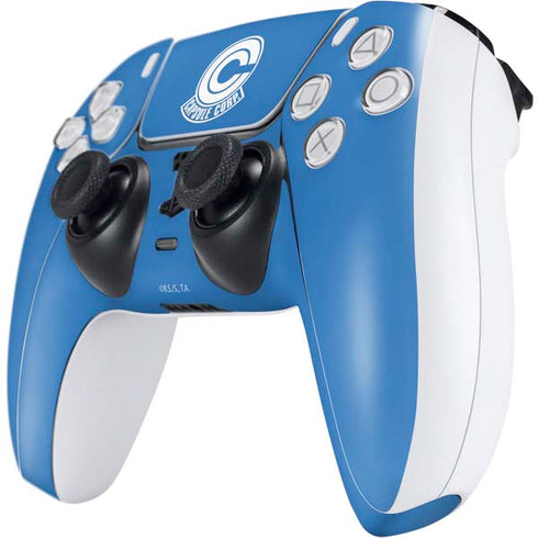 Dragon Ball Z Capsule Corp PS5 Controller Skin