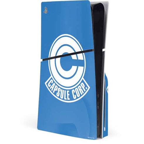 Dragon Ball Z Capsule Corp PS5 Slim Disk Console Skin