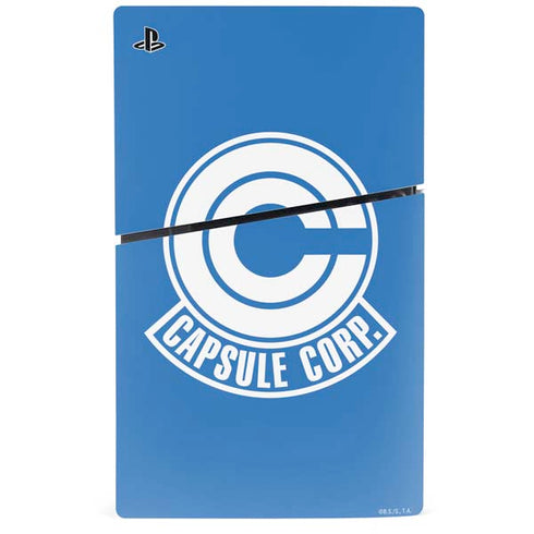 Dragon Ball Z Capsule Corp PS5 Slim Disk Console Skin