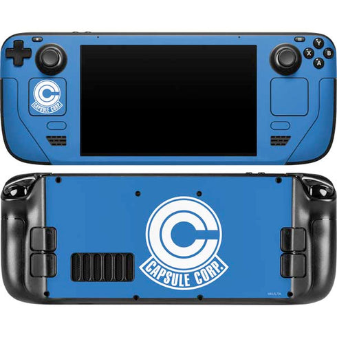 Dragon Ball Z Capsule Corp Steam Deck Handheld Gaming Computer OLED Skin