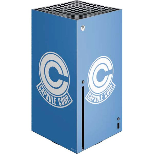 Dragon Ball Z Capsule Corp Xbox Series X Console Skin
