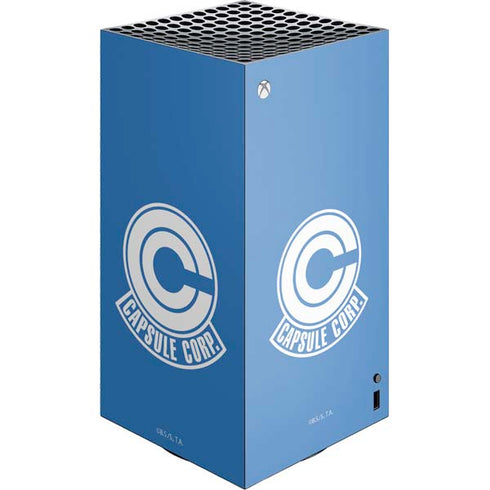 Dragon Ball Z Capsule Corp XBox Series X Digital Edition Console Skin