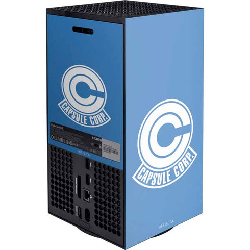 Dragon Ball Z Capsule Corp XBox Series X Digital Edition Console Skin