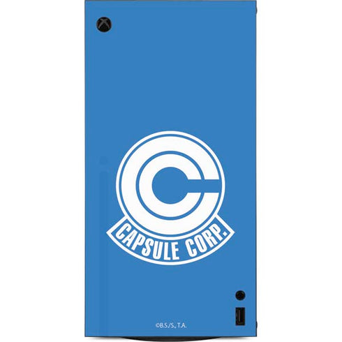 Dragon Ball Z Capsule Corp XBox Series X Digital Edition Console Skin