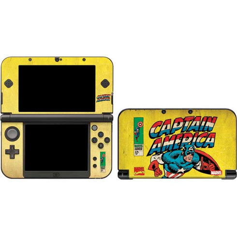 Marvel Classic Comics Captain America 3DS XL 2015 Skin