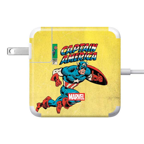 Marvel Classic Comics Captain America 85W Power Adapter (15 and 17 inch MacBook Pro Charger) Skin