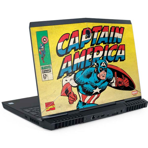 Marvel Classic Comics Captain America Dell Alienware Skin