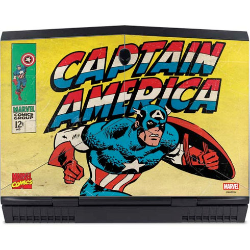 Marvel Classic Comics Captain America Dell Alienware Skin