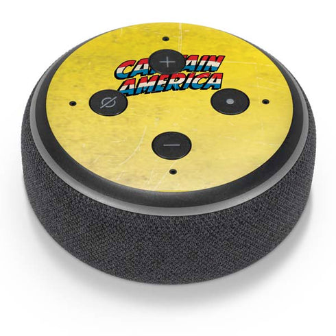 Marvel Classic Comics Captain America Amazon Echo Dot Skin