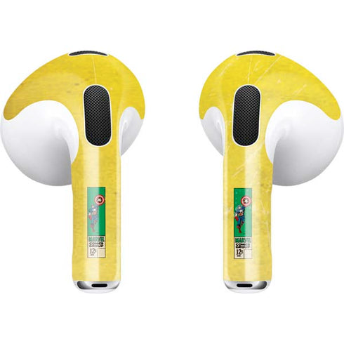 Marvel Classic Comics Captain America Apple AirPods (3rd Gen 2021) Skin