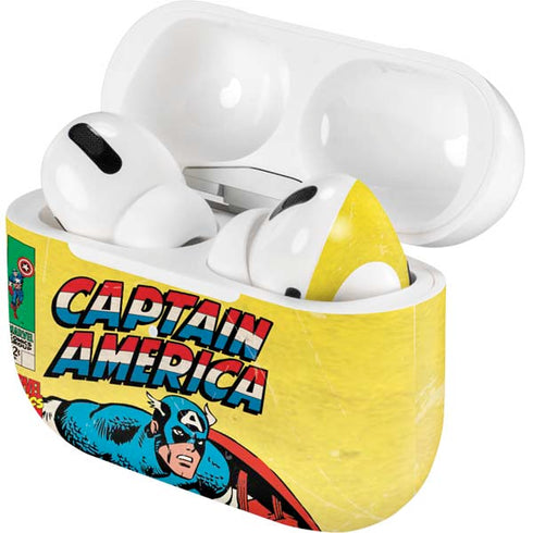 Marvel Classic Comics Captain America AirPods Skins