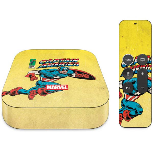 Marvel Classic Comics Captain America Apple TV Skin
