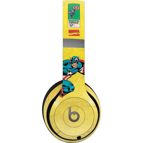Marvel Classic Comics Captain America Beats Solo 4 Wireless Headphones Skin