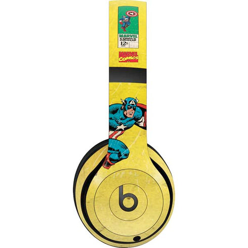 Marvel Classic Comics Captain America Beats Studio Pro Wireless Headphones Skin