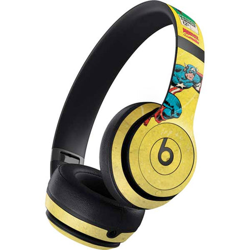 Marvel Classic Comics Captain America Beats Studio Pro Wireless Headphones Skin