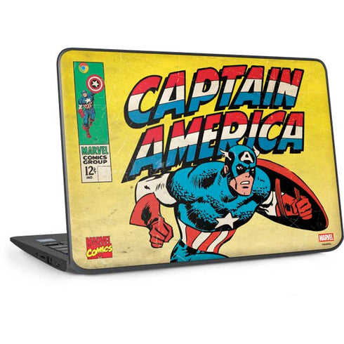 Marvel Classic Comics Captain America HP Chromebook Skin