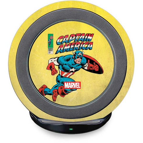 Marvel Classic Comics Captain America Fast Charge Wireless Charging Stand Skin