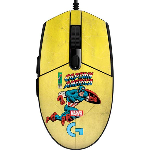 Marvel Classic Comics Captain America G203 Prodigy RGB Wired Gaming Mouse Skin