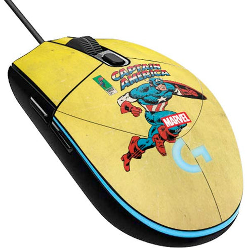 Marvel Classic Comics Captain America G203 Prodigy RGB Wired Gaming Mouse Skin